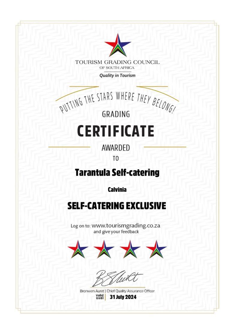 Tarantula Guest House Calvinia Екстериор снимка